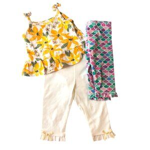 Baby Girls 6m 3 Piece Clothing Lot Pants Top